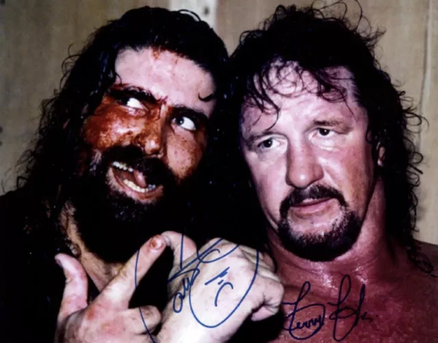 SIGNED CACTUS JACK AND TERRY FUNK PROMO - DUAL AUTOGRAPHED Pro Wrestling Legends