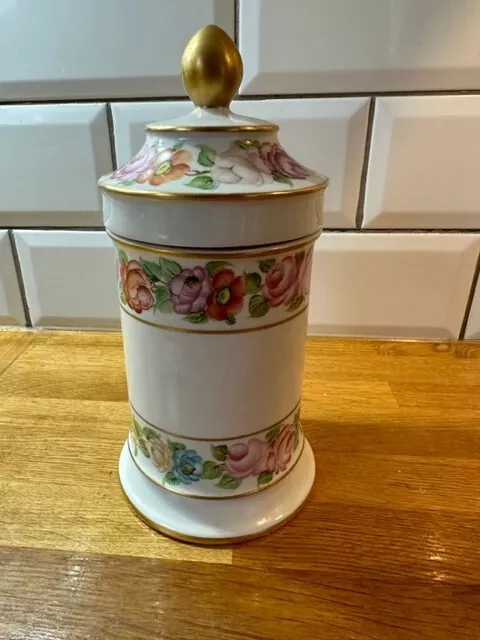 IPA Italian Hand-Painted Porcelain Apothecary/Lidded Jar