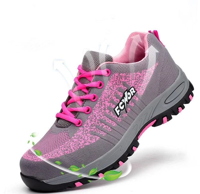 Scarpe da lavoro da donna Sneakers da lavoro leggere e traspiranti scarpe  antinfortunistiche da donna scarpe