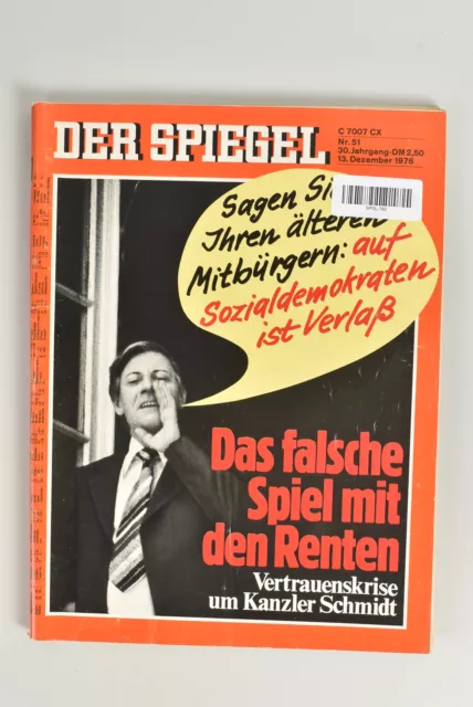 Der Spiegel  -  Nr. 51 Dezember 1976 - Das falsche Spiel mit den Rechten