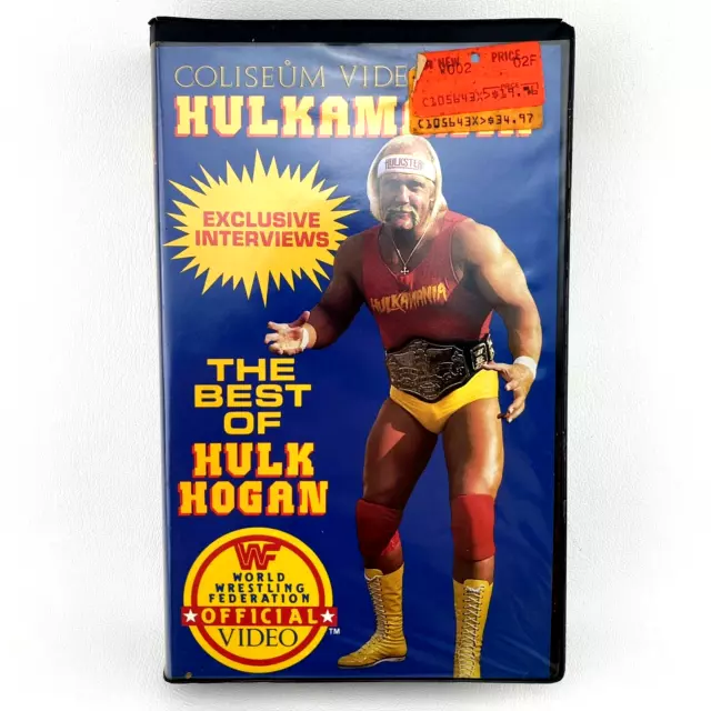 WWF HULKAMANIA THE Best of Hulk Hogan VHS Tape 1985 Coliseum Clamshell ...
