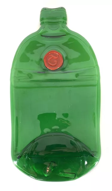 St. Louis Glass Tanqueray Gin Heavy Green Glass Bar Decoration