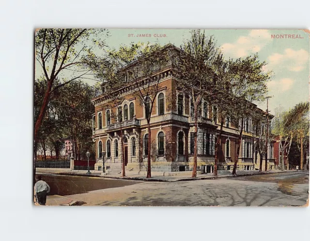 Postcard St. James Club, Montreal Quebec Canada