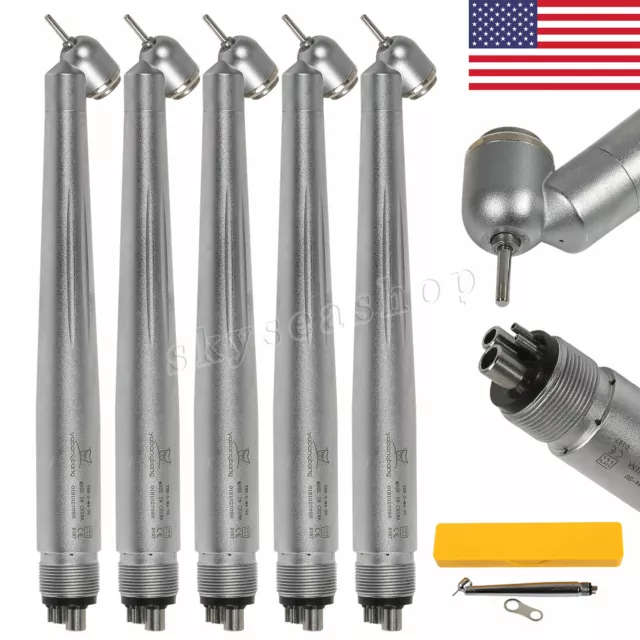 5PC NSK PANA MAX Type Dental 45 Degree Surgical High Speed Handpiece Turbine N'A