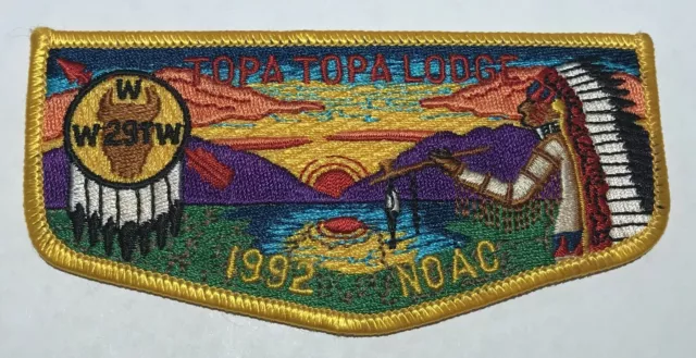 OA Lodge 291 Topa Topa Flap Mint 1992 NOAC  DC2