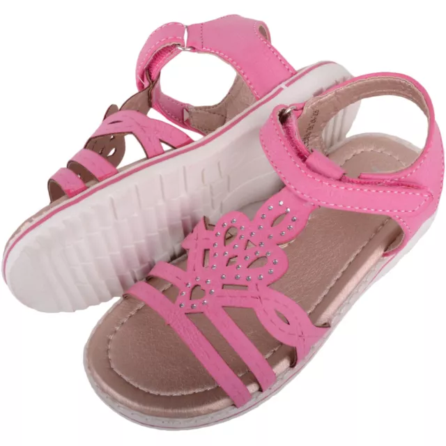 Sandali scarpe bambini bambine vacanze estive con chiusura a squarta - UK 10