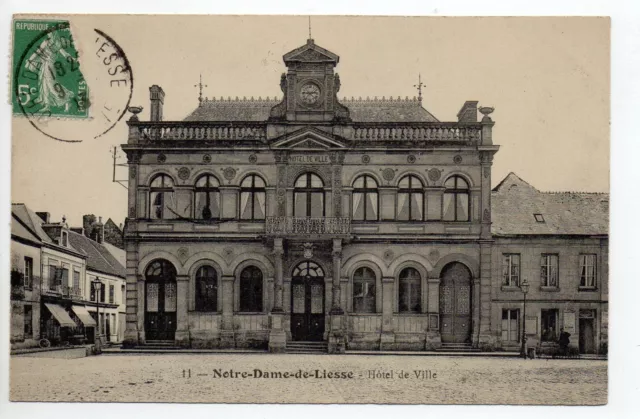 NOTRE DAME DE LIESSE Aisne CPA 02 l' hotel de ville