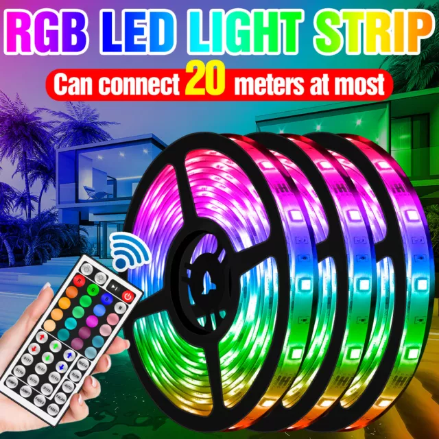 Tira De Luces 66FT LED RGB Color Tiras Led Para Decoracion Habitacion Cuarto