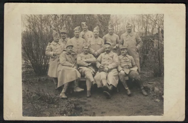 Cpa Carte Photo militaires régiment d'infanterie non identifié