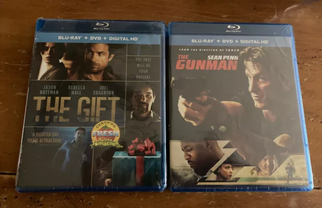 BRAND NEW SEALED BluRay Collection 2 Titles Movies Television The Gift, Gunman