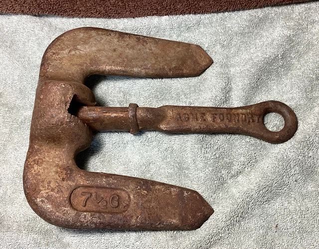 Vtg. Acme Foundry 7-1/2G Boat Anchor