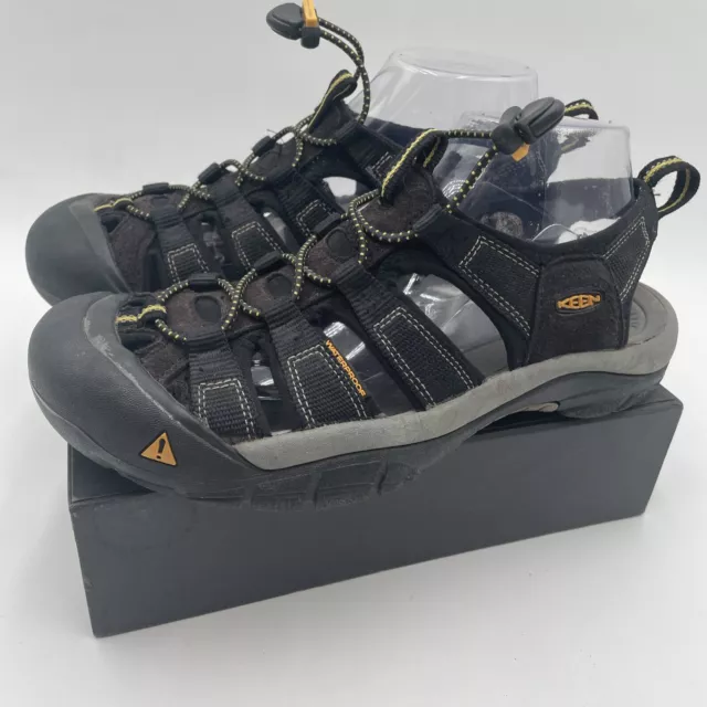 KEEN Newport H2 Mens Black Hiking Sandals All-Terrain Waterproof 110230 Size 8.5