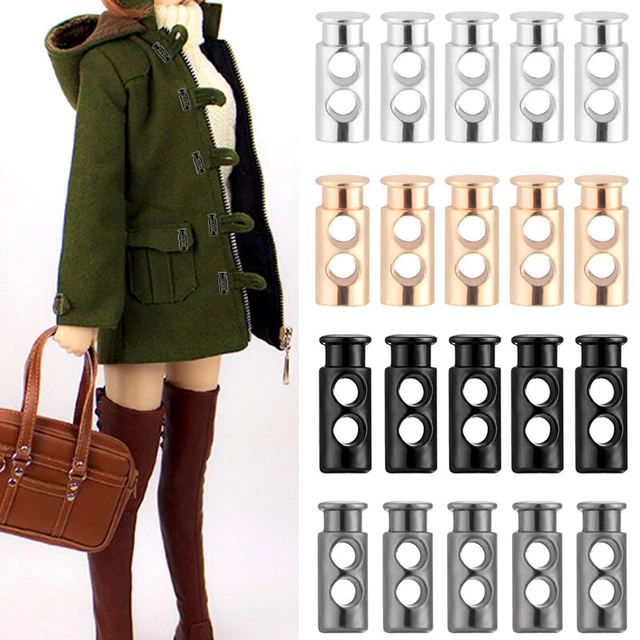 10pcs Mini Drawstring Buckle DIY Metal Coat Button Buckle Sewing Accessories