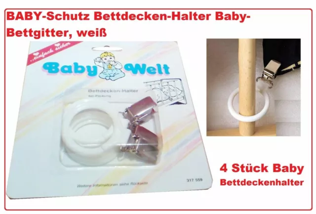 Bettdeckenhalter 4 Stück Bettdeckenclips Bettsicherung Deckenhalter Baby