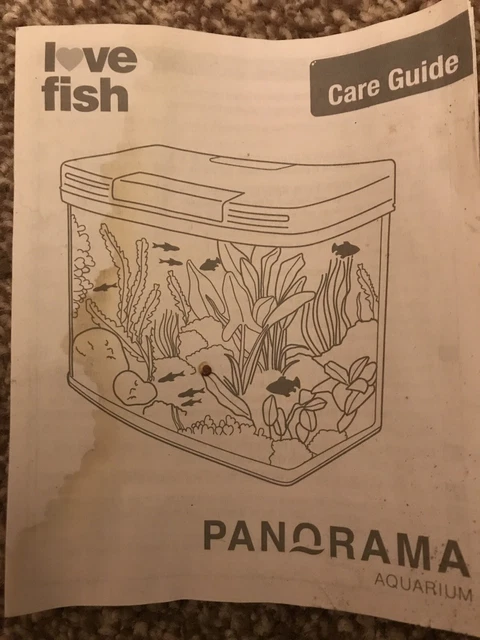 40l panorama love fish tank aquarium 8