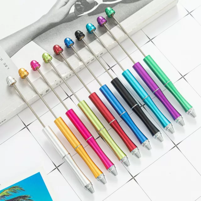 10 Pcs Beadable Pens, Plastic Pens, For Chunky Bubblegum Beads, Pen Blank