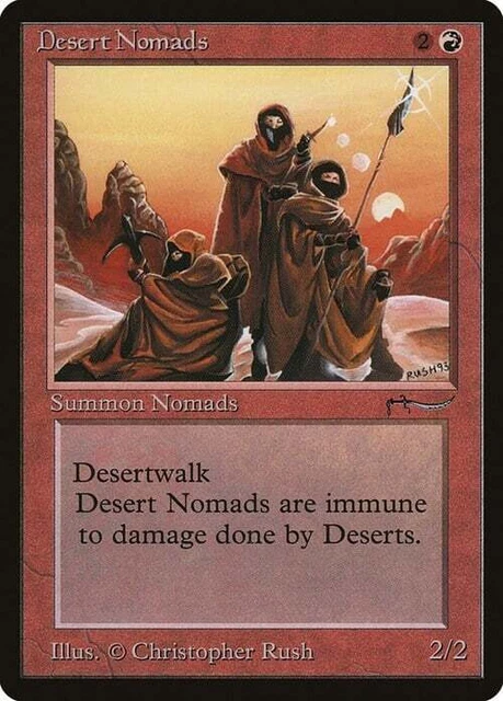 Magic The Gathering MTG DESERT NOMADS Arabian Nights NM Near Mint