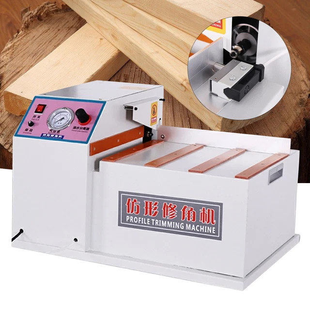 680W Wood Egde Smoothing Device Edge Trimmer Wood Corner Chamfering Machine