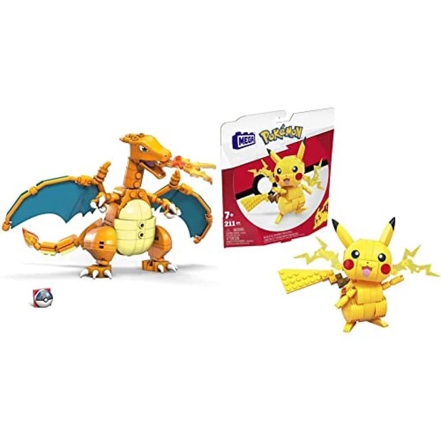 Mega Construx Set Da Costruzione Pokémon Pikachu - 280 Mattoncini, Action Figure Snodabile Da 10 Cm, Giocattolo Per Bambini 6+ Anni - 4