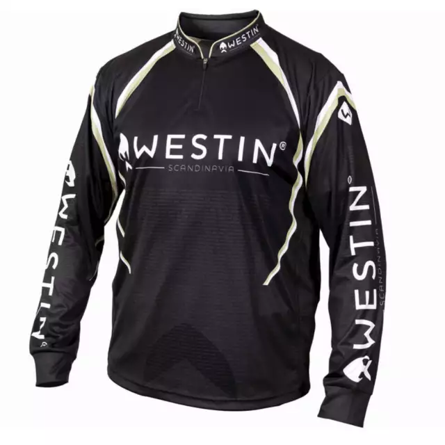 Westin Tournament Shirt LS Black/Grey UV-Shirt Teamkleidung Größe wählbar