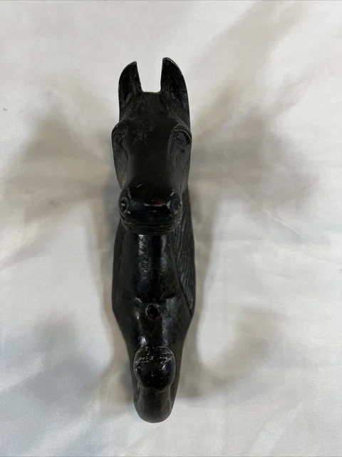 Horse Head Single Key Hook Towel Hat Coat Hanger Rustic Cast Iron Antique Style