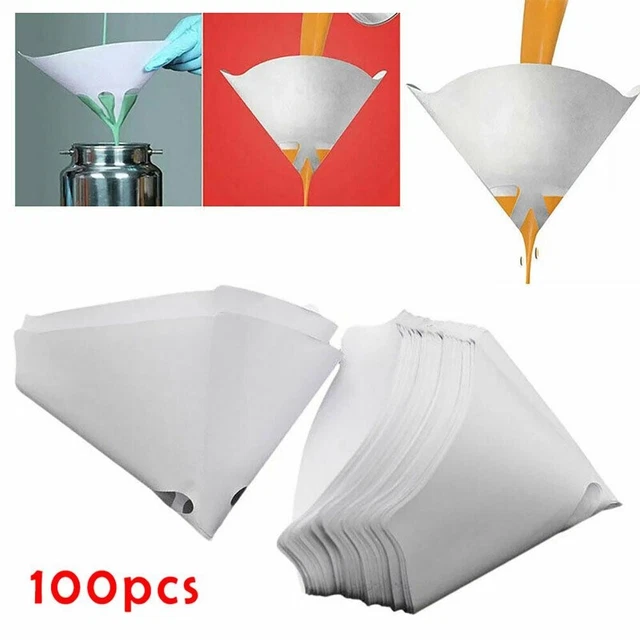 100 x setaccio di carta verniciata fine 190 filtro corpo rete tazze di pulizia basate su fabbrica