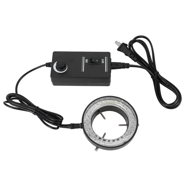 LED Light Round 56 Lamp Beads For Microscope Industrial Camera 100V‑240V