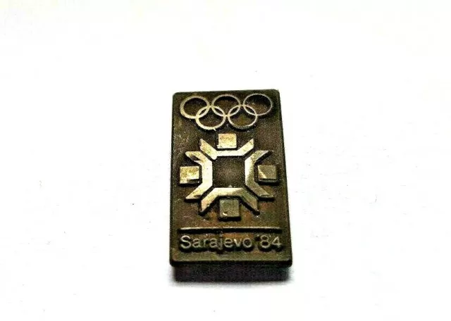 Vintage Stick Pin Badge - Winter Olympics 1984 - Sarajevo