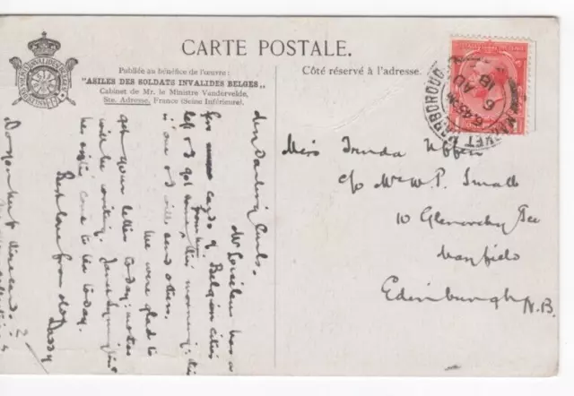 VINTAGE POSTCARD, HOTEL de Ville, Bruxelles. Posted 1918. £2.99 ...