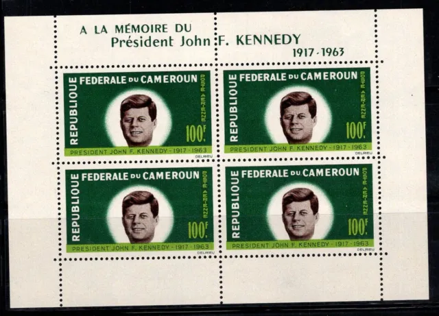 Kamerun 1964 Mi. Bl.3 Block 100% Postfrisch Präsident Kennedy,100 Fr...