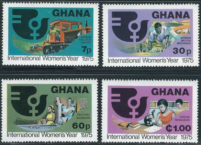 Ghana - Internationales Jahr der Frau postfrisch 1975 Mi.Nr. 605-608