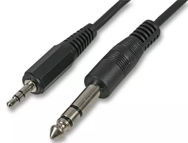 5m 6.35mm to 3.5mm Jack Small Big Audio Aux Cable Stereo 6.3mm 1/4 Inch Lead