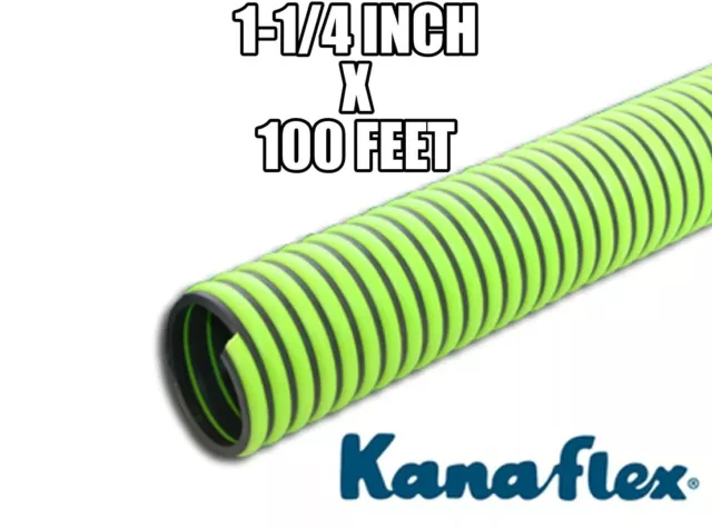 100' Roll of 1-1/4" Kanaflex 300 EPDM Septic & Water Suction/Discharge Hose