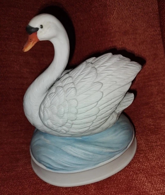 VINTAGE JAPANESE GORHAM Porcelain Swan Music Box 12.99 PicClick