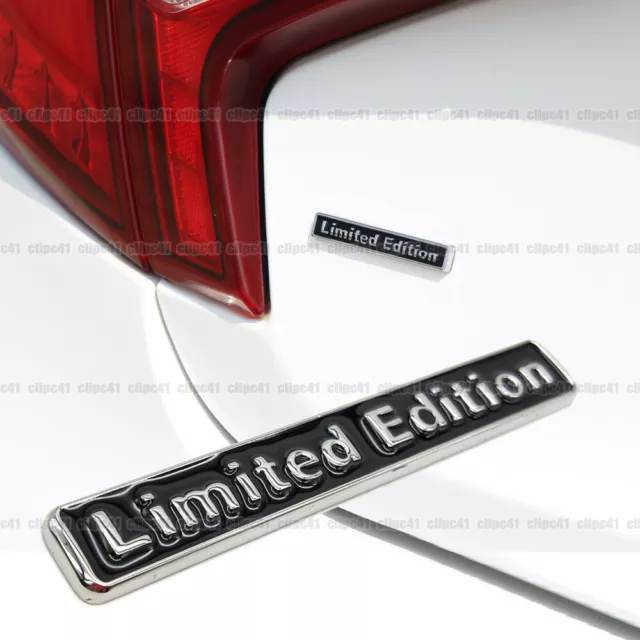 Black 3D Limited Edition Logo Emblem Badge Car Metal Sticker Decal Accessories