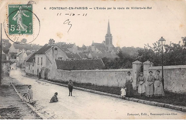 95.n° 108031. fontenay in Paris. l entrance by road of villiers le b