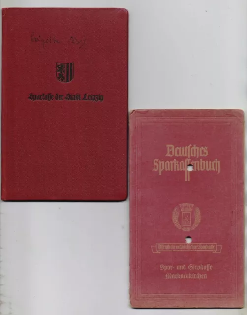 Sparkassenbuch aus Markneukirchen, DDR von 1946-1957 Klingenthal Lochentwertung