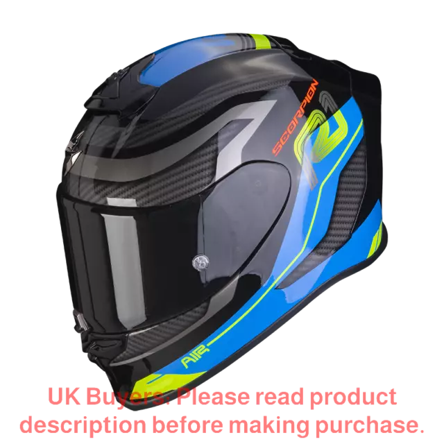 Scorpion Exo-R1 Evo Air Vatis Black-Blue Full Face Helmet - New! Free Shipping!