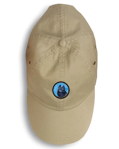 Schipperke Khaki Baseball Cap Hat LH9384BU-156 New