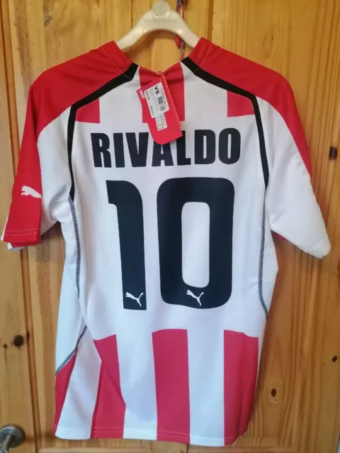 RIVALDO 10 OLYMPICAKOS HOME Football Shirt NEW