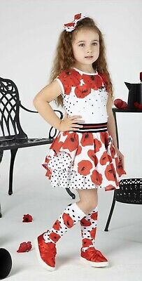 Adee S201515 Annie Poppy Skirt And Top Set Age 14 (10-11-12) Rrp £85 Bnwt