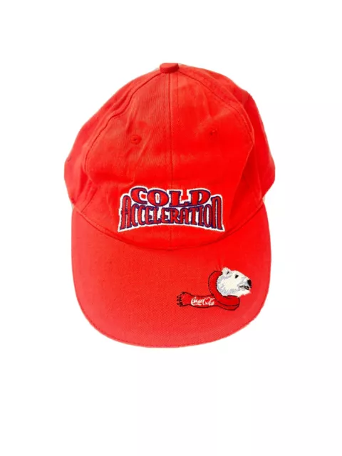 Vintage Coca Cola Cold Acceleration Red Hat / Cap.