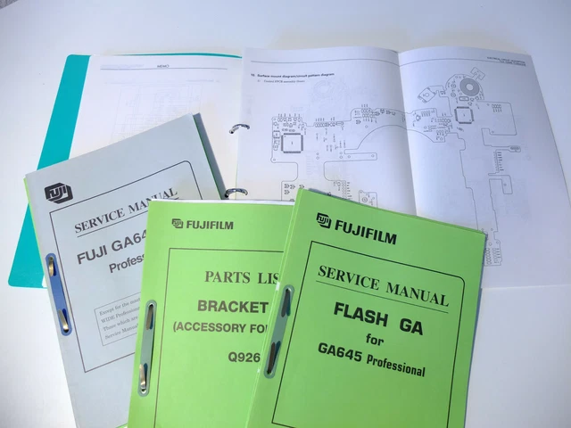 GA645 645 FUJIFILM Fuji Service Manual Repair Parts Ersatzteiliste