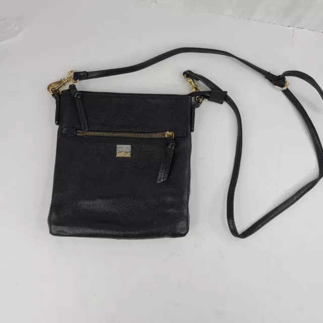 Kooba Everette Black Pebbled Leather Crossbody Bag