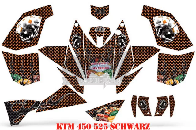 Amr Racing Dekor Graphic Kit Atv Ktm 450 505 525 Sx Xc Vegas Baller B 2