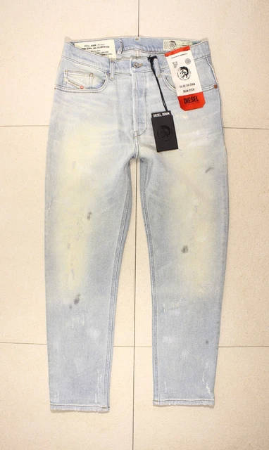 Jean Diesel Braddom Homme - Taille W32 L32 - Délavé Et Distressed - Coupe Slim - Comme Neuf