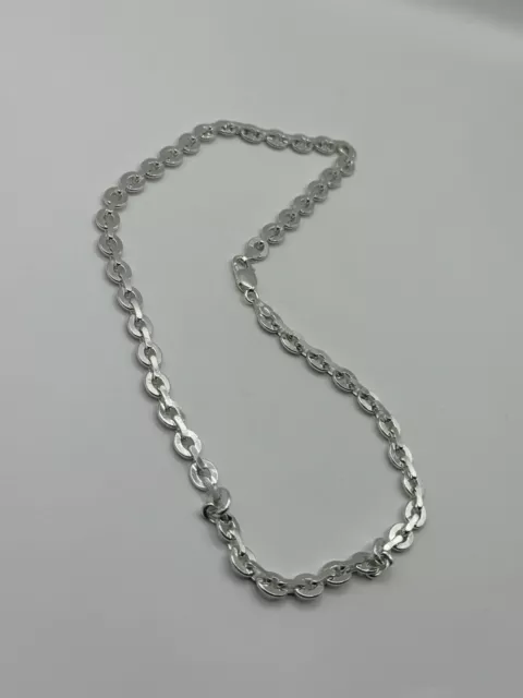 Sterling Silver Mens / Womens Belcher Rolo Link Chain 20 Inches 49.36 Gram 7.8mm