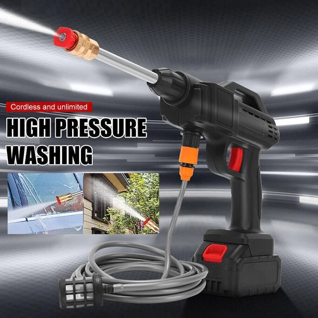 HIGH PRESSURE SPRAY Water Gun Cordless Pressure Washer Portable Car