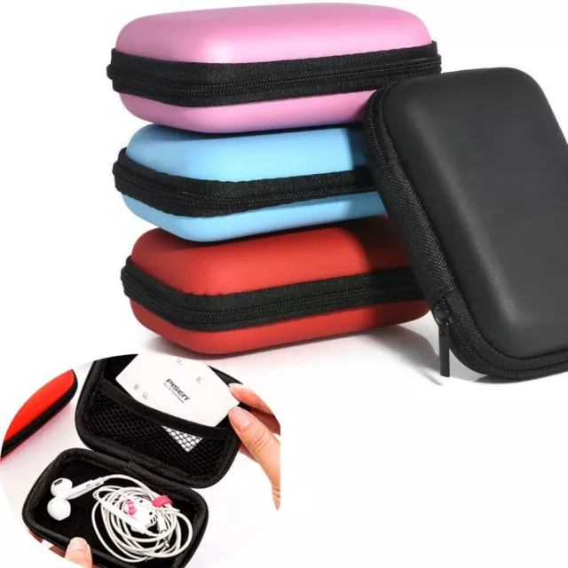 For 2.5 Inch Portable HDD Carrying Case Hard Drive Disk Cable Zipper Pouch Bag