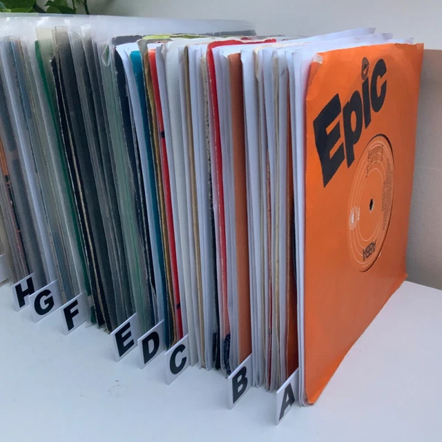 Vinyl 7” Single Record Dividers - A-Z Full Set